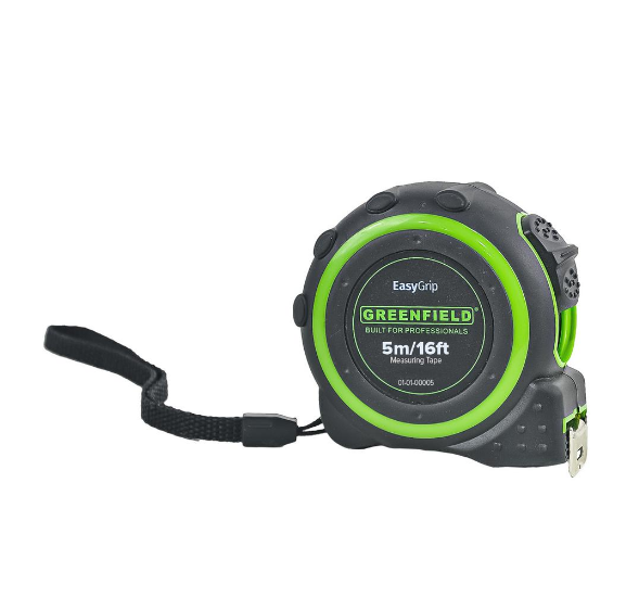 Greenfield Measuring Tape 5M EasyGrip - Measuring Tool