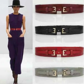 Women Elastic Belt Waistband Wide Elegant Cummerbunds For Women Dress