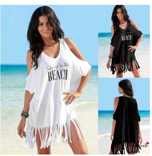 Hot Women Mesh Bikini Long Cover Up Cardigan Swimwear