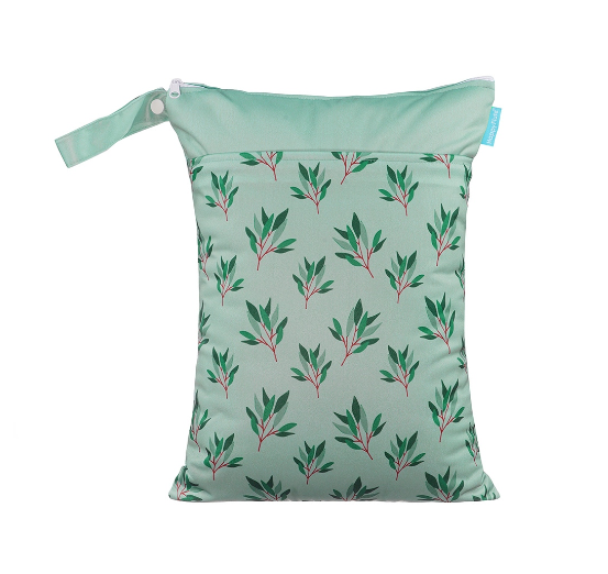 Happyflute Wetbag For Baby Diapers Nappies Waterproof Reusable Diaper Bag With Two Zipper 30cmx40cm C7