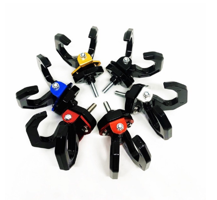 E.G Motorcycle Body Parts Helmet Double Hook Full Alloy 1 Piece Alloy Plastik Universal Accessories