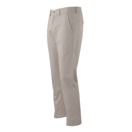 Arrow Men's Tapered Fit Plain Casual Pants (Khaki)