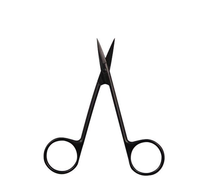 Small Embroidery and Sewing Scissors for Needlework Black Stainless Steel Tailor's Scissors for DIY Household Items