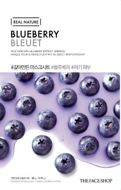 The Face Shop Real Nature Blueberry Face Mask