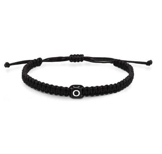 26 Letter Initial Bracelets for Women Teen Girls Woven Rope Braided Graduation Mother's Day Gifts for Her Adjustable A-Z Jewelry O