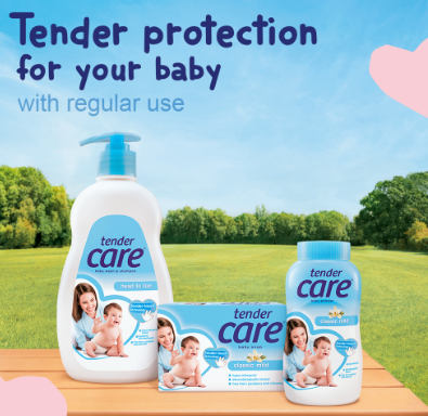 Tender Care Jasmine Cotton Hypo-Allergenic Baby Wash 600ml Doy Pack of 2