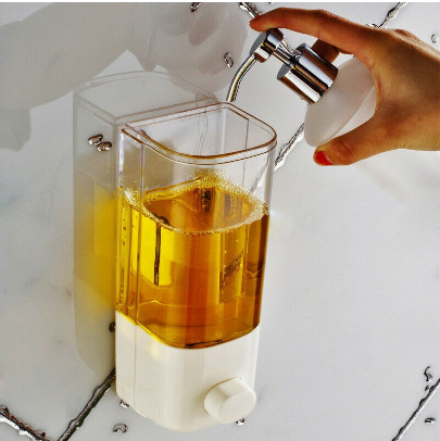 500ml Bathroom Soap Shampoo Dispenser Liquid Hand Wash Toilet Shower Gel Pump Wall Mounted