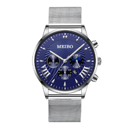 Luxury Gold Watch Men Fashion Calendar Display Stainless Steel Quartz Watch Waterproof Men's Wacthes 10