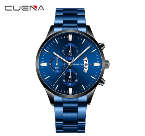 Cuena Men's Watch Leisure Sports Quartz Waterproof Watch 845S 0012