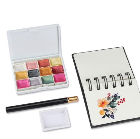 SeamiArt Watercolor Drawing Travel Hand Notedbook 300gsm Cold Pressed Paper 20 Sheets