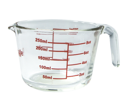 Masflex 250 ml Glass Measuring Cup