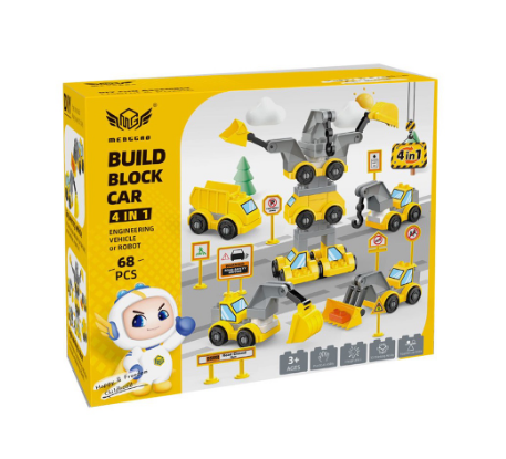Best store Construction car robot 4 in 1 building block toys