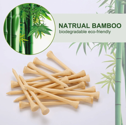 Golf Tees Professional Natural Wood Golf Tees Pack Of 10, Tall Golf Tees Bulk Reduce Side Spin And Friction