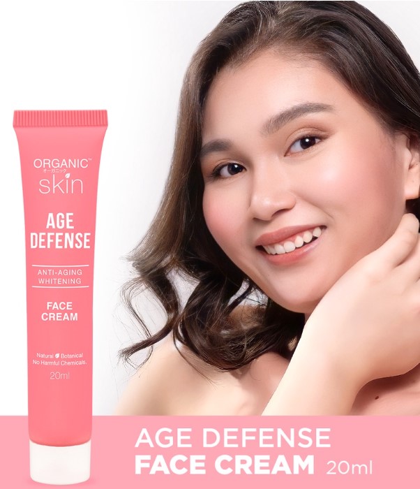 Organic Skin Japan Age Defense AntiAging Whitening Face Cream 20ml