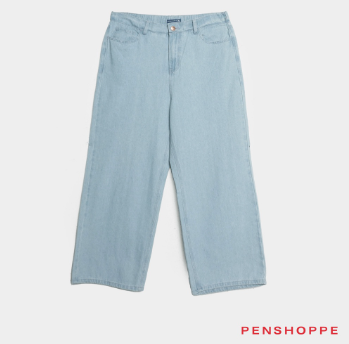 Penshoppe Straight Leg Jeans For Women (Light Blue)