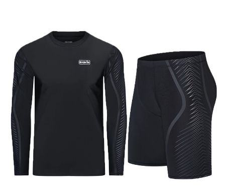 Enna Men's Summer Beach Rash Guard Terno Swimwear Rashguard And Shorts Swimming Trunks