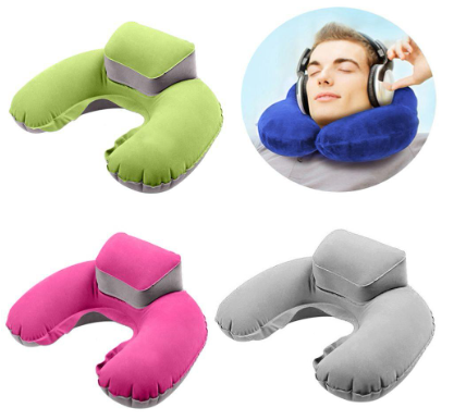 HOUSE U-Shape Neck Support Pillow Outdoor Travel Camping Inflatable Cushion
