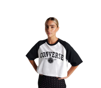 Converse Retro Chuck Women's Cropped Tee - White