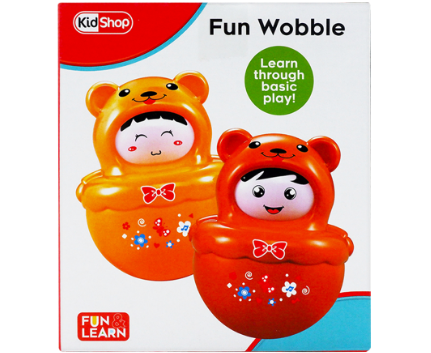 KidShop Fun 'n Learn Orange Fun Wooble