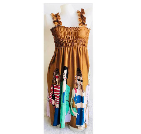 RUFFLES Mini Smocking || Maternity Dress || Summer Dress ||Above the knee up to Medium Size A7
