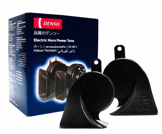 Denso Electric Horn Power Tone (Pair) 12V 6900 - 6020 Power Tone And Harmonics Sound Horns