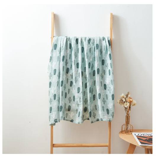 Happyflute Muslin Blanket 70 Bamboo Plus 30 Cotton Baby Swaddle Soft Newborn Bath Towel Baby Wrap Sleepsack Stroller Cover 120x110CM S28