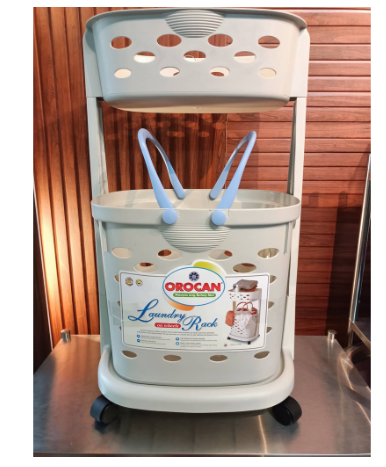 OROCAN Large Laundry Rack Basket WITH WHEELS