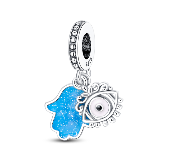 S925 Silver Pandora Same Design Glass Beads Sea Animal Butterfly Seahorse Sea Turtle Beads Suitable for Original Bracelets  013