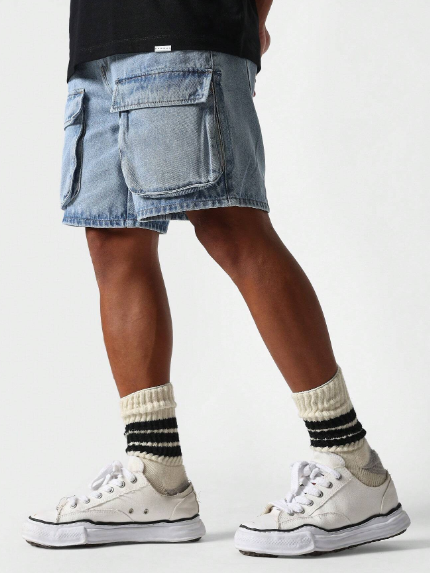 SUMWON Cargo Denim Short