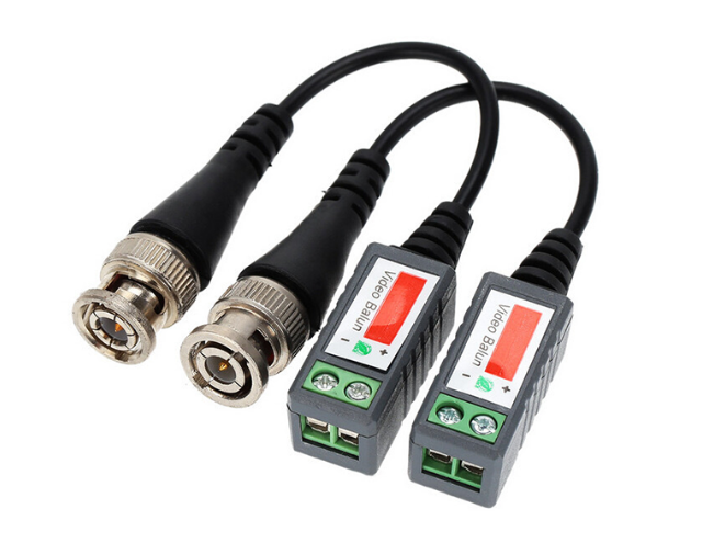 ZJW 1 pair 1080P AHD/HD-CVI/TVI/CVBS HD Video Balun Transmitter Cat5 Cat6 Video Balun
