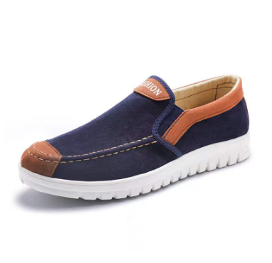 New Men's Denim Made Casual Wear Rubber Shoes Canvas Shoes