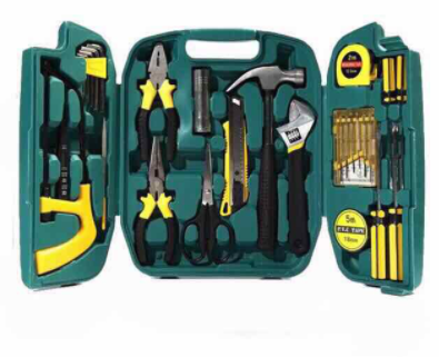lechg Tools set 27/46pcs handy tools set carpenter Tool Box Car Motorcycle Repair AASHOP
