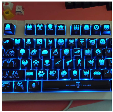 1PCS ABS Keycap Backlight CSGO ROG DOTA2 For Mechanical Keyboard Unique
