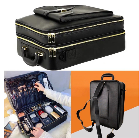 Gladking Jumbo Luxury Class Of Makeup Organizer Black