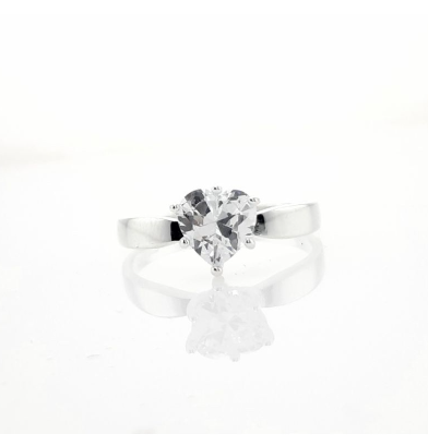 Unisilver 925 Sterling Lady's Solitaire Ring