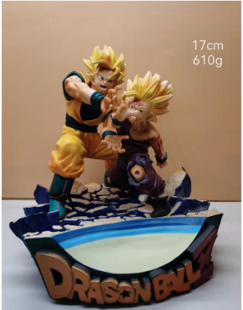 Dragon Ball Z DBZ Goku and Gohan On The Rock Anime Collectible Figure