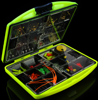 Fishing Accessories Kit Including Hook Sinker Weights Fishing Swivels Snaps Fishing Line Beads Fishing Set with Tackle