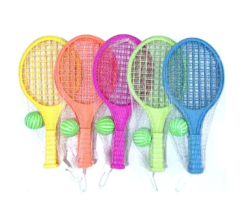 1 Pair Badminton Racket Children's Kids Mini Toys Tennis Racket Racket Suit with Ball Toy