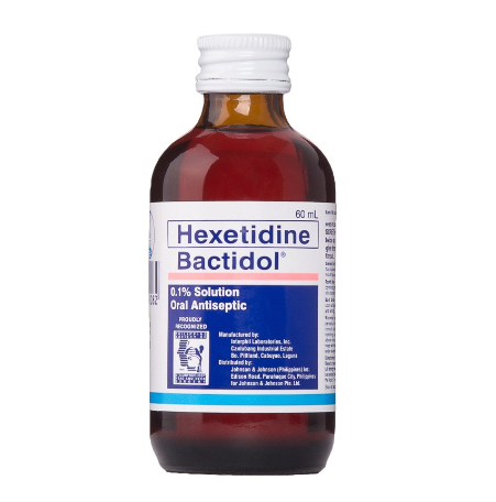 Bactidol Oral Antiseptic Gargle Mouthwash 60ml for Sore Throat, Itchy Throat