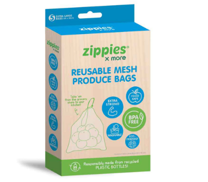 Zippies More Reusable Mesh Produce Bag 5 pcs