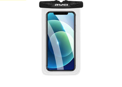 Awei X33 Universal Fully Transparent Dry Bag Swimming Mobile Phone Covers Waterproof Pouch