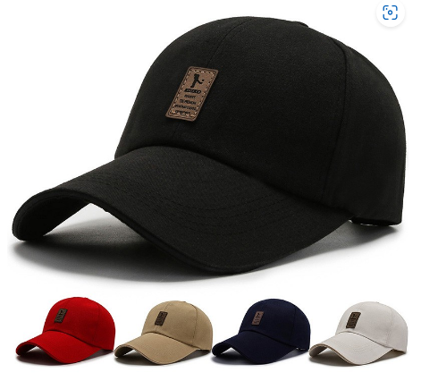 Arturo CA006 Black Plain Metal Adjust Cap Fashion Hats Outdoor Bull Caps Close Baseball Cap