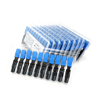 100PCS FTTH SC UPC single-mode fiber optic SC UPC quick connector FTTH Fiber Optic Fast Connector SC Connector Free shipping