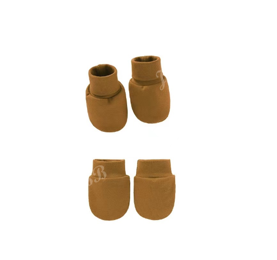 Baby Mittens and Booties Set Newborn Infant Cotton Mitten Set M27