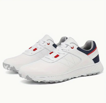 Men's Professional Breathable Golf Shoes, Comfy Non Slip Lace Up Durable Sneakers For Men's Outdoor Activities