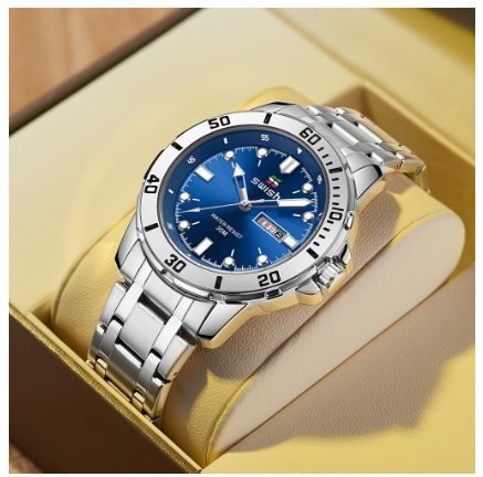 Original Luxury Fashion Watch Luminous Calendar Waterproof Business Simple Quartz Watch M8