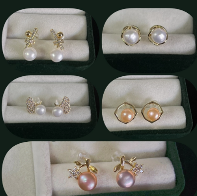 Natural Freshwater Pearl Earrings for Women