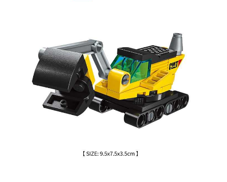 MINISO Construction Vehicles Building Blocks Excavator 36