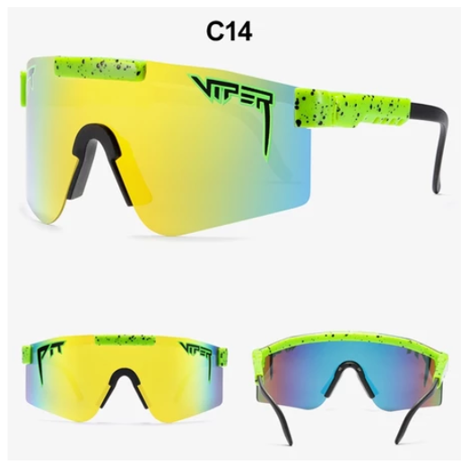 Viper Sports Sunglasses UV400 Outdoor Polarized Sports Eyewear Fashion Bike Bicycle Sunnies Mtb Goggles with Case Protection Cycling