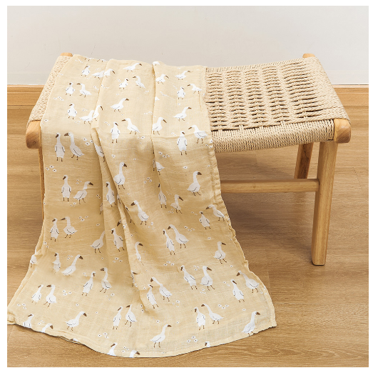 Happyflute Muslin Blanket 70 Bamboo Plus 30 Cotton Baby Swaddle Soft Newborn Bath Towel Baby Wrap Sleepsack Stroller Cover 120x110CM S18
